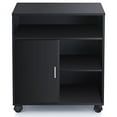 thumbnail image 5 of FITUEYES File Cabinet Mobile Printer Stand with storage on wheels 3 Shelf Multiple finishes Black PS406001WB, 5 of 9