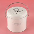 thumbnail image 4 of Compost Bin 3l - Stainless Steel Kitchen Compost Bin - Kitchen Composter For Food Waste - Coal Filt, 4 of 5