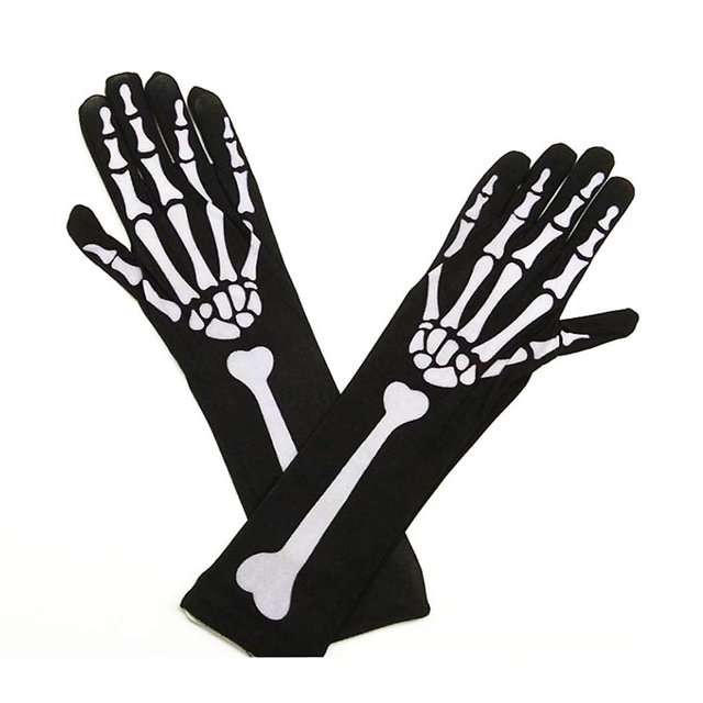 Calcetines hasta el muslo para mujer, diseño de calavera, esqueleto, hueso, Halloween, cosplay