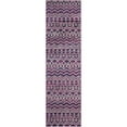 thumbnail image 3 of SAFAVIEH Madison Olivia Geometric Striped Area Rug, Fuchsia/Navy, 4' x 6', 3 of 6