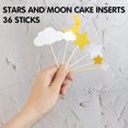 thumbnail image 5 of LNGOOR 36Pcs Star Cupcake Toppers Gold Glitter Assembled Twinkle Star Cupcake Picks Wedding Engagement Bridal Shower Birthday Party Cake Decorations Supplies (Gold & Silver), 5 of 6