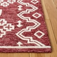 thumbnail image 4 of Safavieh Abstract Adolf Geometric Wool Area Rug, Red/Ivory, 5' x 8', 4 of 12