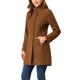 thumbnail image 4 of Abrigo de mujer INSPIRE CHIC de longitud media con cuello alto, de un solo botón, abrigo de invierno, marrón oscuro, talla XL, 4 of 6