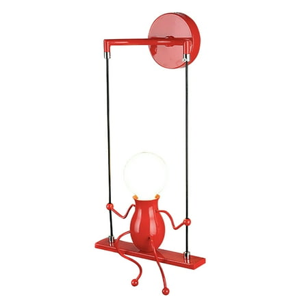 

Creatives Little Man Swing Pendant Light Modern Minimalist Hanging Lamp For Bedroom Living Room Cafe New