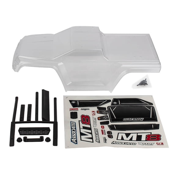 Team Associated Body Set Clear Rival MT8 ASC25922 Electric Car/Truck Option