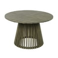 thumbnail image 2 of Outdoor Tables Outdoor Acacia Wood Patio Dining Table, 47.25-inch extra-large round dining table,for Backyard, Lawn, Balcony,Grey Finish,Patio Tables, 2 of 6
