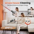 thumbnail image 3 of INSE Cordless Vacuum with 30Kpa Suction & 60 Mins Runtime, Stick Vacuum for Carpet, Tile, Pet Hair, Hardwood Floors, 3 of 12