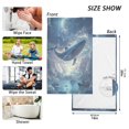 thumbnail image 6 of Yayeee 100% Cotton Hand Towels for Bathroom 16" x 28" Soft Absorbent Kitchen Towel, Night Floating Whale, 6 of 7