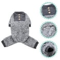 thumbnail image 4 of Pajama de perros Ropa de invierno Invierno Jobsuito de mascotas Foldamiento para mascotas Suministro de perros para mascotas, 4 of 5