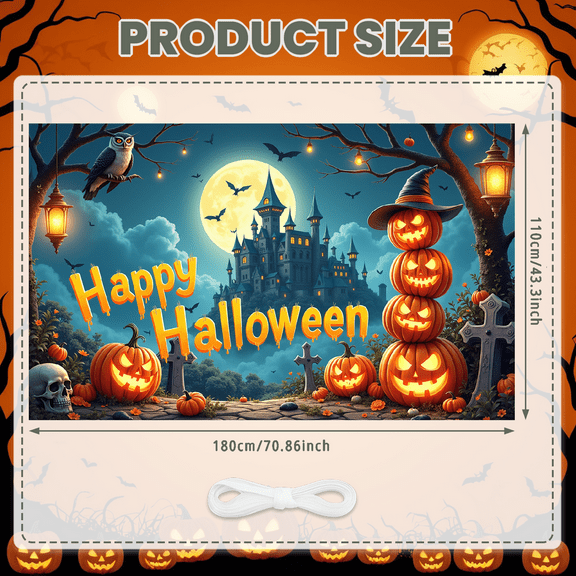 Pumpkin Decoration Happy Halloween Outdoor Decoration Haunted House for Halloween Party Outdoor Event Autumn Celebration