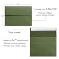 thumbnail image 4 of Sobre ponatia, 13,5 x 18,5 cm, autoadhesivo, verde oliva, 50 unidades, 4 of 9