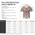 thumbnail image 3 of KLL Men's Hawaiian Shirt Short Sleeve Button Down Beach Shirts-Fashion Tatreez2, 3 of 5