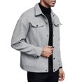 thumbnail image 2 of Men's Autumn Winter Woolen Jacket Casual Business Short Trend Coat, 2 of 6