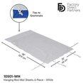 thumbnail image 2 of FDP - Drap - 25.98 Po x 48.03 Po - Blanc - (Lot de 6), 2 of 5