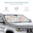 thumbnail image 3 of Fuzoiu Colorful Seashells Print Car Windshield Sunshade,Foldable Reflective Sun Visor,Windshield Sun Shade,UV Rays Sun Visor Shade,Auto Front Sun Shield Shade-Medium, 3 of 8