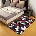 thumbnail image 2 of Boys Camo Area Rug, Abstract Art Colorful Red Non Slip Accent Rug For Living Room, 2 of 6
