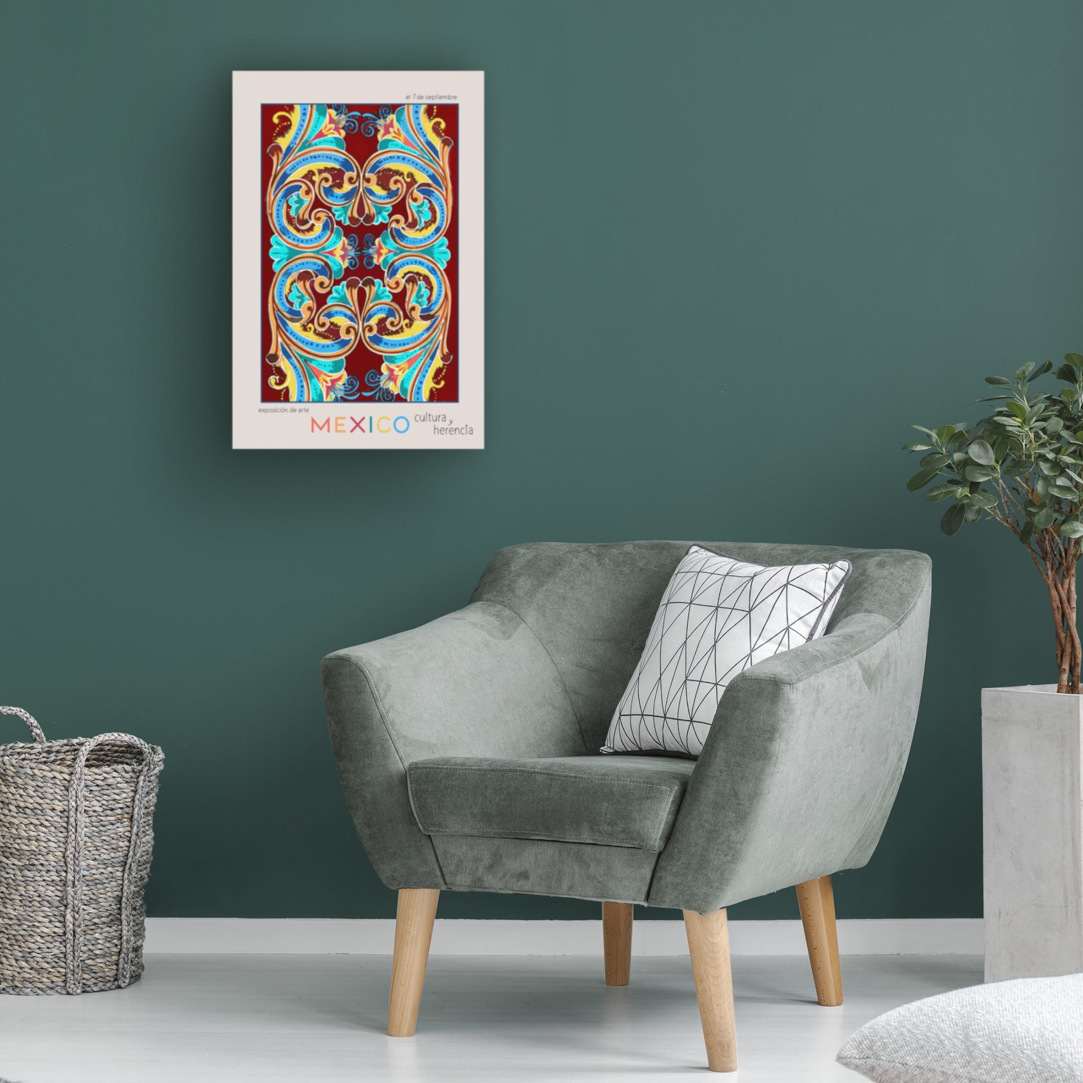 Canvas Wall Art - Pictufy Studio Ii 'Mexico City Art Basel' Wall Art for Living Room, Bedroom, or Office Décor by Trademark Fine Art - 16 x 24 Inches