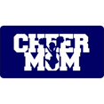 thumbnail image 1 of Cheer Mom #3 On Blue Photo License Plate, 1 of 1