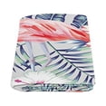 thumbnail image 2 of CADecor Tropical Bird Pink Flamingo And Parrot Blanket Throw Super Soft Warm Bed or Couch Blanket 58x80 inches, 2 of 2