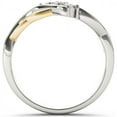 thumbnail image 3 of 1/10 Carat T.W. Diamond Two-Tone Heart 10kt White Gold Fashion Ring, 3 of 5