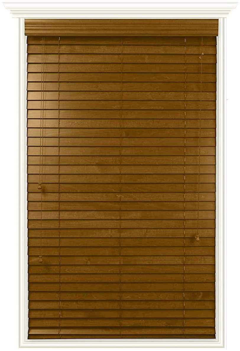 Luxr Blinds CustomMade Wood Horizontal Window Blinds Golden Oak