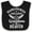Black and White, variant on Inktastic Handpicked for Earth by My Grandma in Heaven Angel Wings Boys or Girls Baby Bib