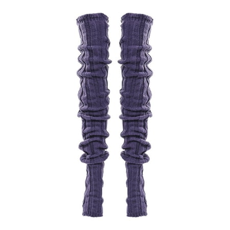 

Kiapeise Female Knitted Socks Solid Color Toeless Stocking Long Tube Socks