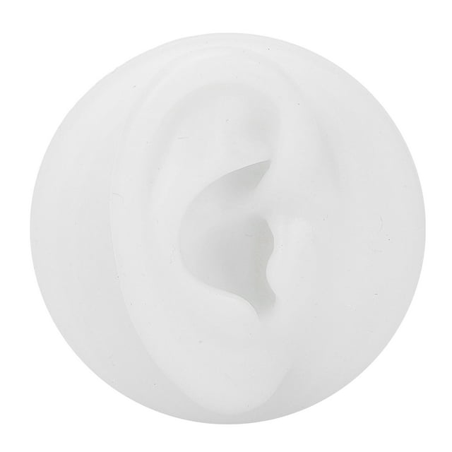 Modelo de oreja de silicona, modelo de práctica de acupuntura, simulación reutilizable, modelo de exhibición de oreja, oreja derecha
