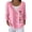 Pink, variant on Women's Sweater V-Neck Long Sleeve Dog Print Button Front Cardigan Open Front Knit Top Jacket for Casual Outfits