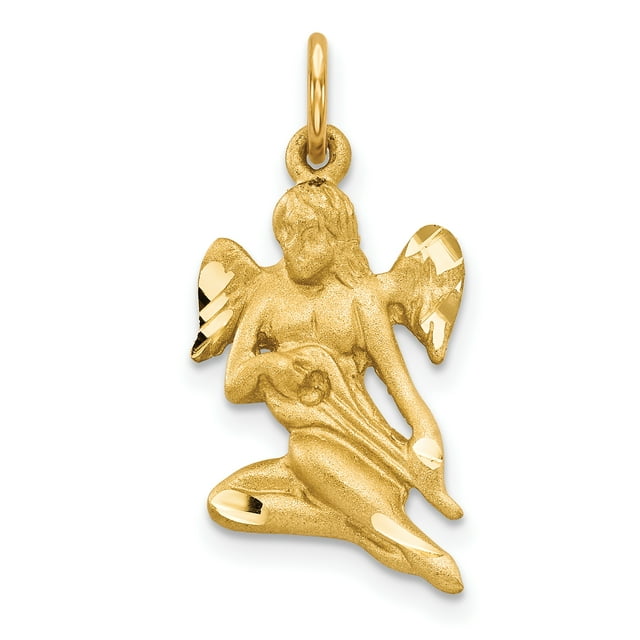 Pendentif Pendentif Ange en Or Jaune 10k Religieux