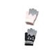 thumbnail image 5 of Qarigey 2 pares de guantes para niños de dedo completo para bebés invierno otoño deportes al aire libre patinaje montar mitones de punto rosa negro 2piezas, 5 of 6