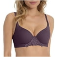 thumbnail image 2 of Blmnix Underwire Women's Bras Push Up Lace Bra Bralettes Standard Straps Full-Figure Purple Womens Sports Bras, 2 of 8