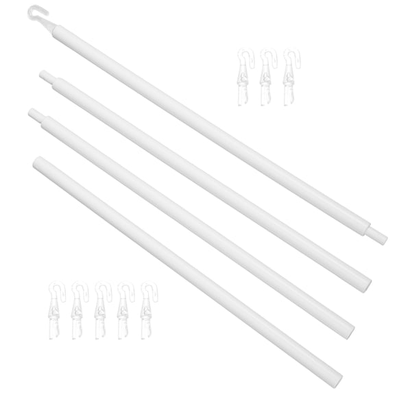 ULTNICE Window Management Plastic Blind Tilt Wand White 1 Set 46.0x0.4x0.4in