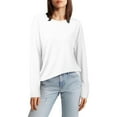 thumbnail image 2 of AherBiu Long Sleeve Tops for Women Casual Loose T Shirts Pullover Crewneck Basic Layer Top Tees Blouse, 2 of 7