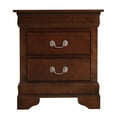 thumbnail image 3 of Glory Furniture Louis Phillipe 2 Drawer Nightstand in Cappuccino, 3 of 7