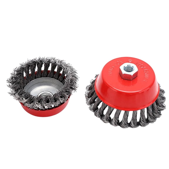 LLDYYDS Metal Grinding Head Threaded Conical Brush Steel Wire Wheel For Drill And Angle Grinder Efficient Paint Removal Preparation Industrial Grade Durable Power Tool Accessory