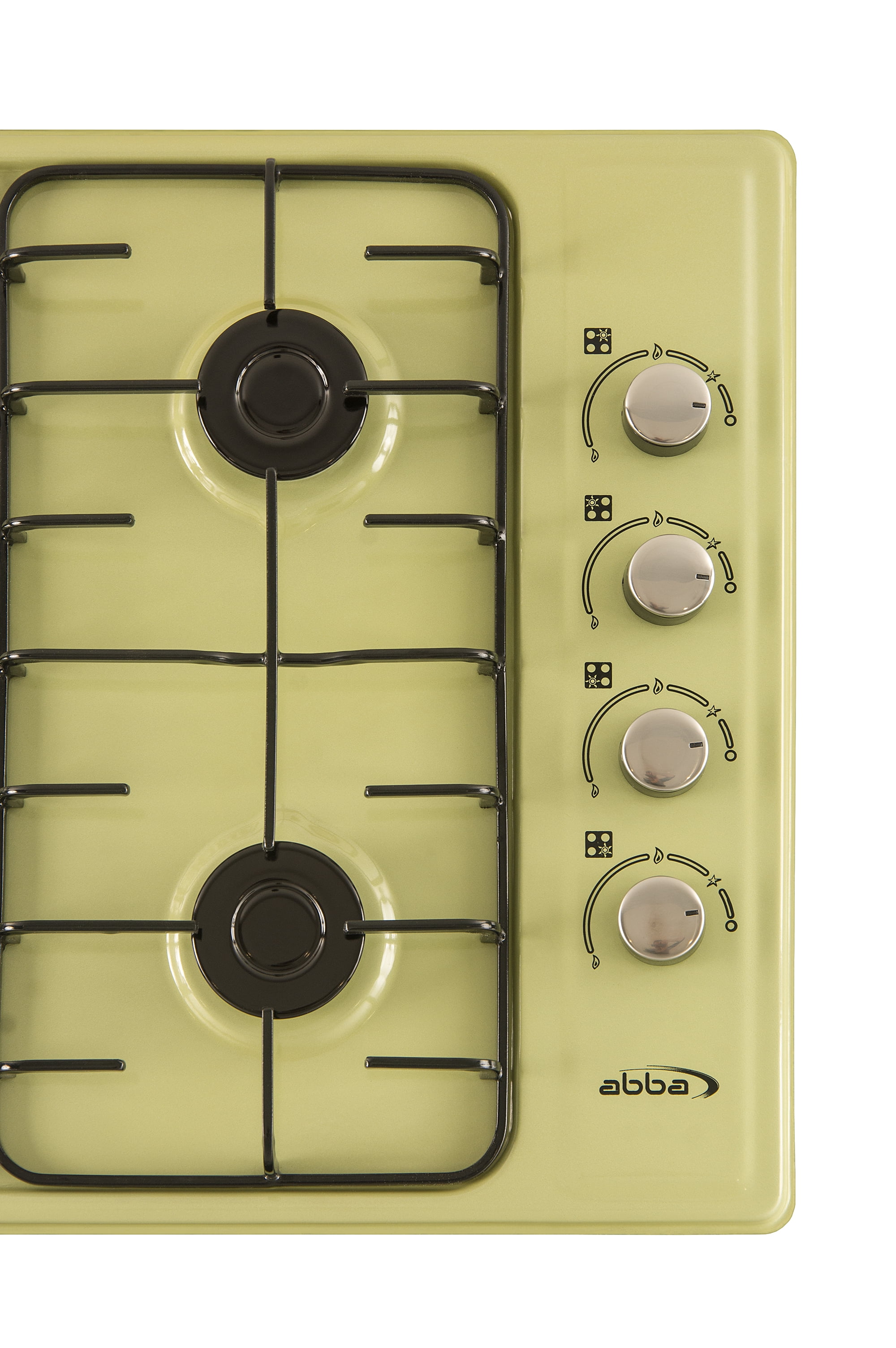ABBA Retro Green Gas Cooktop 24-inch with 4 Burners - Color Line
