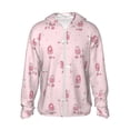 thumbnail image 2 of Uemuo Poodle Dog Pattern Women's Full Zip UPF 50+ Sun Protection Hoodie Jacket Long Sleeve Sun Shirt Hiking Outdoor Performance with Pockets-, 2 of 9