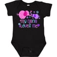 thumbnail image 3 of Inktastic My Nana Loves Me- cute elephants Boys or Girls Baby Bodysuit, 3 of 5