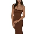 thumbnail image 3 of Michellecmm  Women's Bodycon Long Dress Spaghetti Strap Dress Backless Dress, 3 of 9