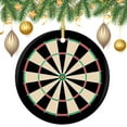 thumbnail image 3 of Ceramics Ornaments Sports Gifts Customized Round Ceramic Ornament Dart Board Design Christmas Tree Decoration Indoor Outdoor Yard Merry Xmas for Family & Friends, 3 of 8