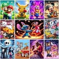 thumbnail image 2 of Kits de pintura de diamantes de Disney Super Mario Lilo y Stitch Pikachu Decoración del hogar Arte Cuadrado completo y redondo Bordado Mosaico Punto de cruz, 2 of 5