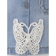 thumbnail image 2 of The Children's Place Baby & Toddler Girls Crochet Shortie Jean Short, Sizes 6M-5T, 2 of 3