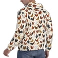 thumbnail image 6 of Uemuo Funny Chicken Pattern Men's Hoodie - Casual Pullover Hoodie with Kangaroo Pocket, Stylish Hooded Sweatshirt for Everyday Wear-Small, 6 of 7