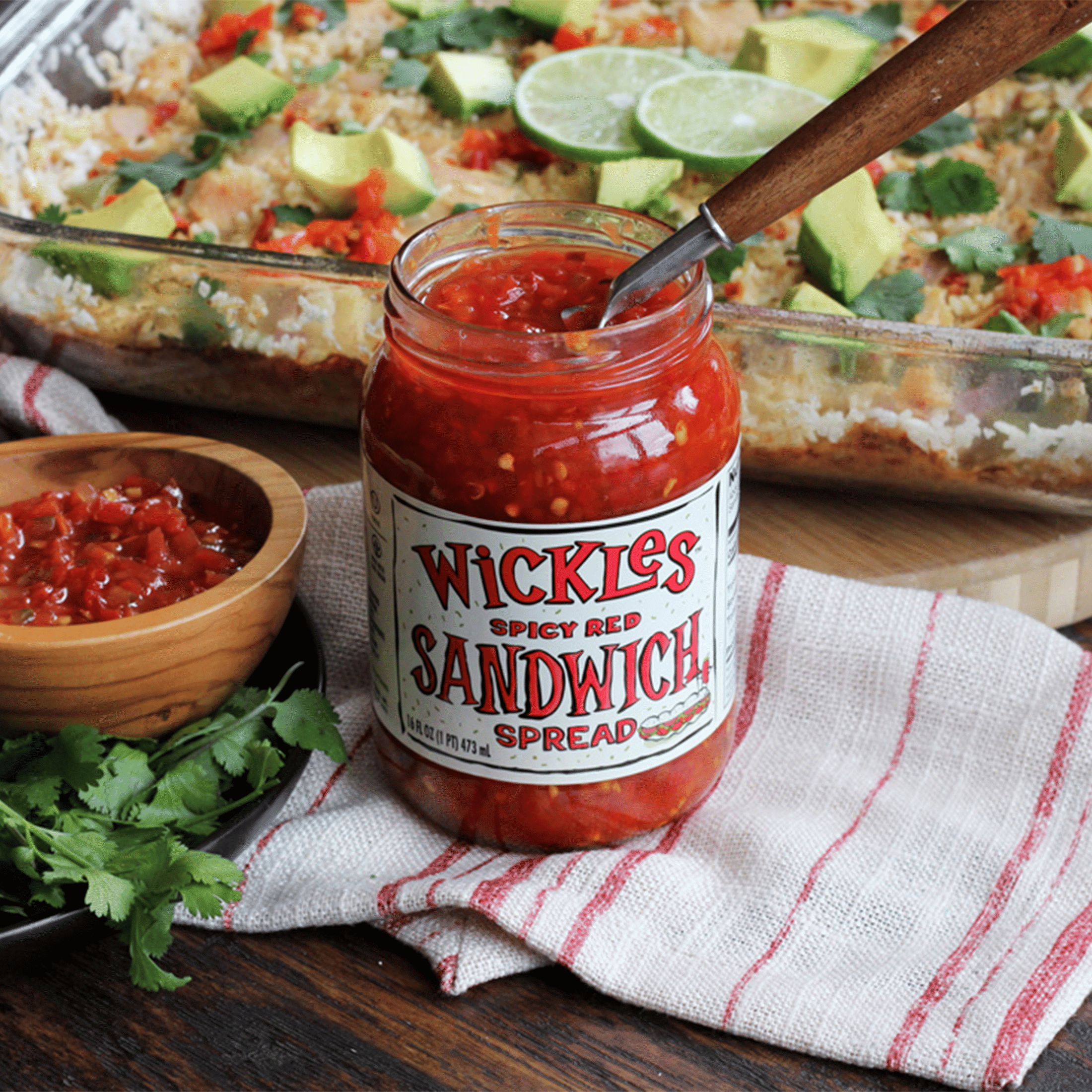 Wickles Spicy Red Sandwich Spread, 16 fl oz Jar
