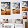 thumbnail image 4 of Designart "Desert Serenity In silence I" Landscape & Nature Floater Framed Canvas Art Print, 4 of 7