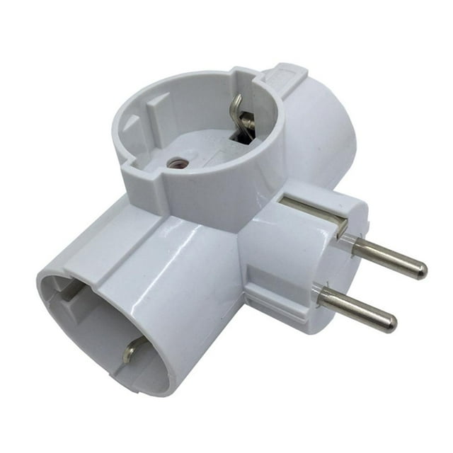 European Type Conversion Plug 1 TO 3 Way EU Standard Power Adapter Socket New F0