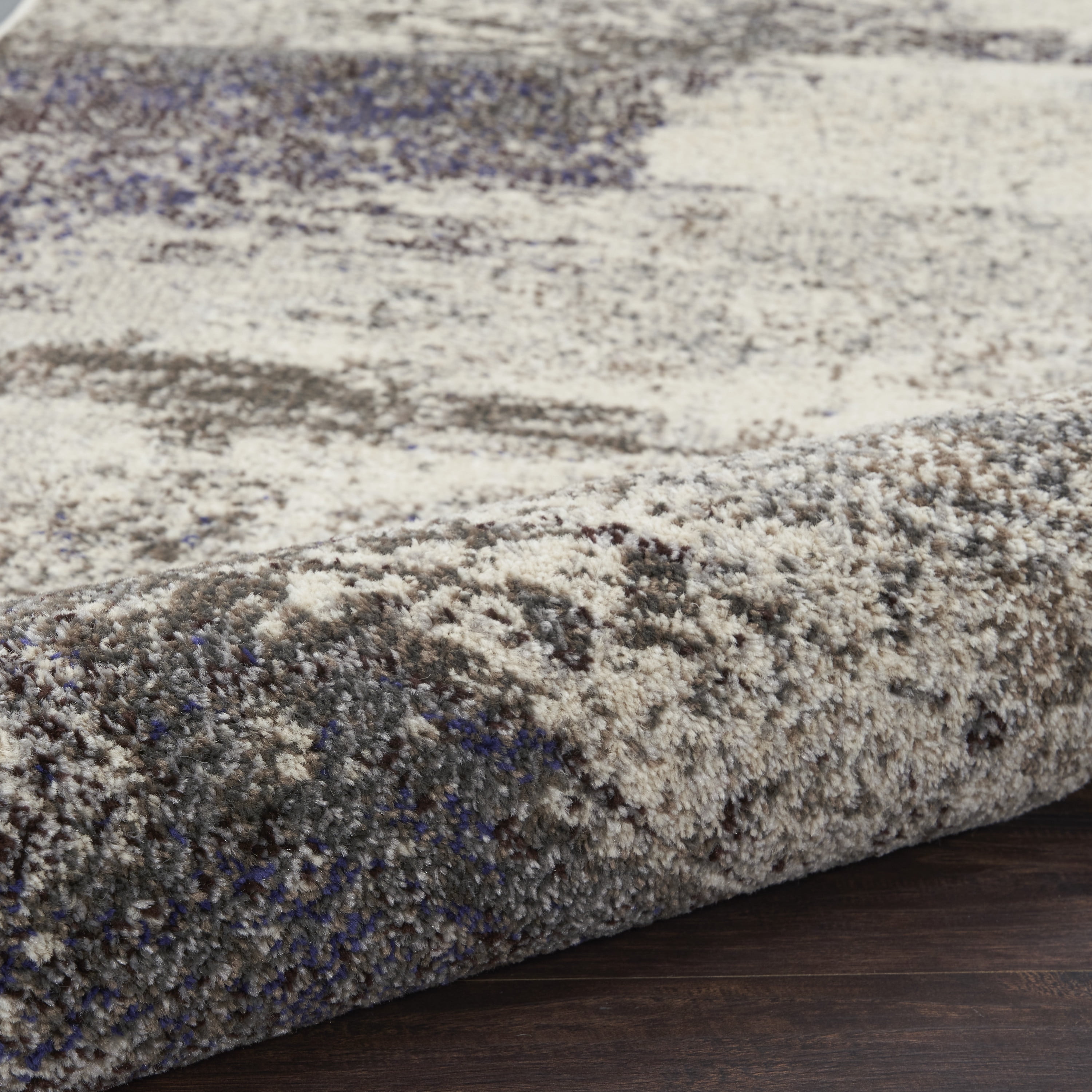 Nourison Celestial Abstract Ivory/Grey 2' x 6' Area Rug, (2x6)