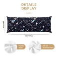 thumbnail image 3 of Kdxio Galaxy2 Print Body Pillow Cover with Zipper,Soft Body Pillow Pillowcase,Long Pillow Case Cover,20x54 Inch, 3 of 7