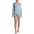 thumbnail image 6 of Disney Long Sleeve Round Neck Graphic Print Pajamas (Women's) 2 Piece Set, 6 of 6